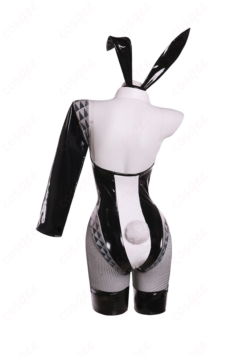 初音ミク バニーVer. コスプレ衣装 背面画像 - 衣装の背面のデザインとディテールが明確に分かる画像。