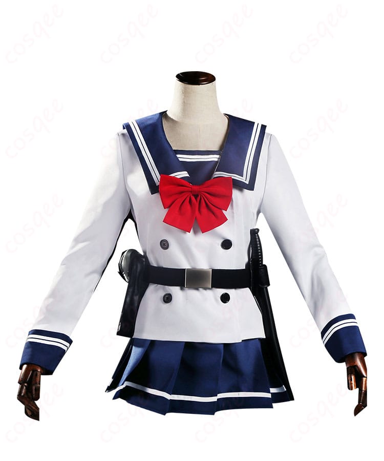 本城遊理 コスプレ衣装の正面ビュー。デザインの詳細と忠実な再現を確認できます。
