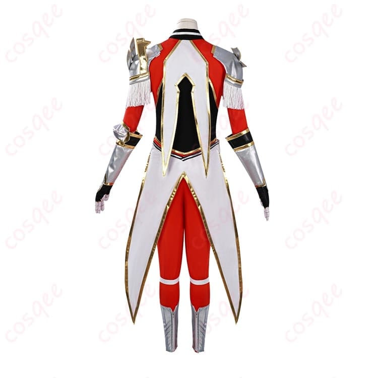 俺だけレベルアップな件 向坂雫の赤色アーマー風コスプレ 衣装一式で戦士の強さと美しさをまとう - 2枚目の画像