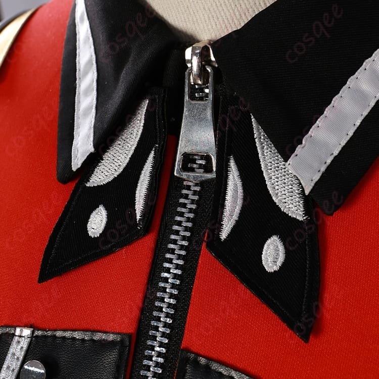 俺だけレベルアップな件 向坂雫の赤色アーマー風コスプレ 衣装一式で戦士の強さと美しさをまとう - 3枚目の画像