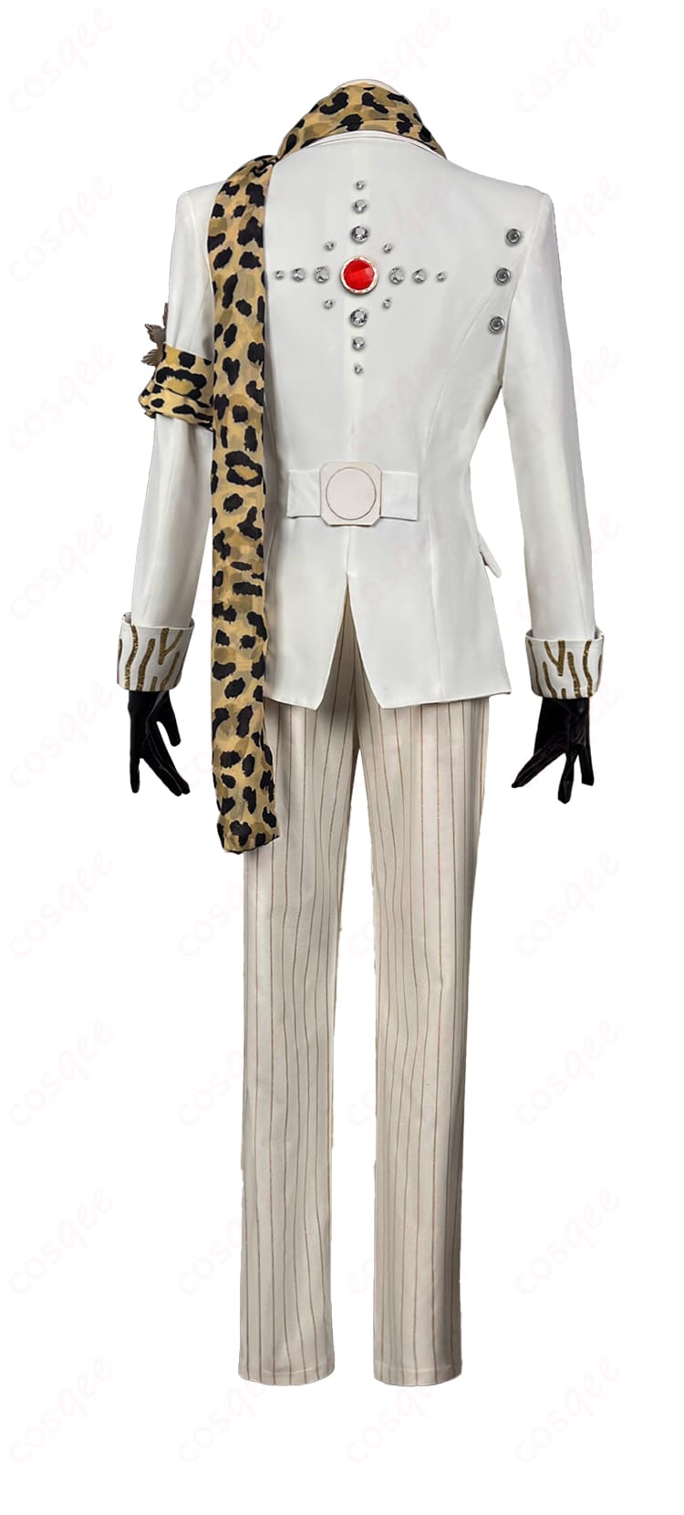 探鉱者(ノートン・キャンベル)コスプレ衣装背面。輝ける一匹狼の特徴的なデザインが再現されています。