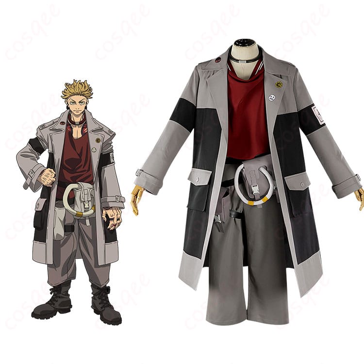 商品服装とキャラクターの結びつきを示した画像 | ガチアクタ エンジン コスプレ衣装のリアルな再現