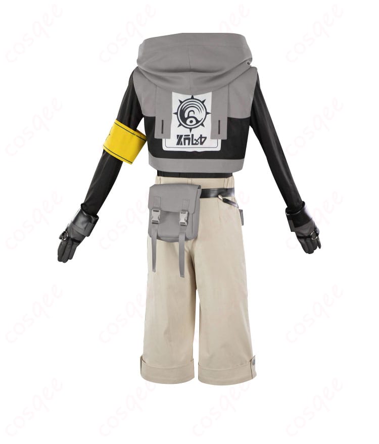 ルド コスプレ衣装の背面画像。背面のデザインや腰飾りがしっかり確認できる画像。