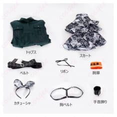 ガルクラ 海老塚智 コスプレ衣装 赤黒ストリート映えセットアップ・小物充実で即戦力 - 5枚目の画像（サムネイル）