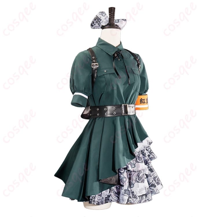 ガルクラ 海老塚智 コスプレ衣装 赤黒ストリート映えセットアップ・小物充実で即戦力 - 2枚目の画像