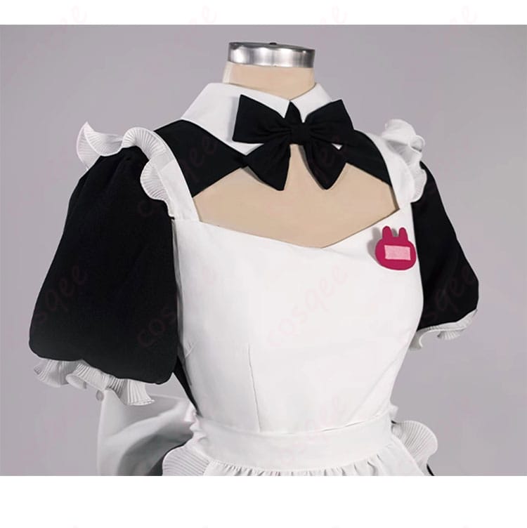 初音ミク ラビットホール メイド服 コスプレ衣装の蝶結びの装飾ディテール。背中の可愛い蝶結びが特徴。