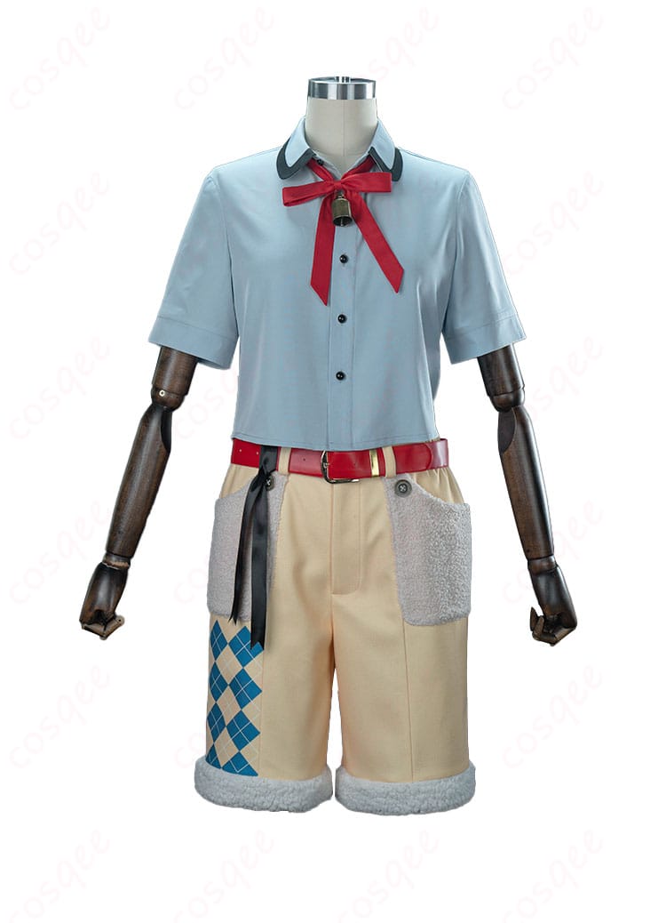 シャツの正面の詳細。襟のデザインや刺繍の細部が鮮明に映し出されています。