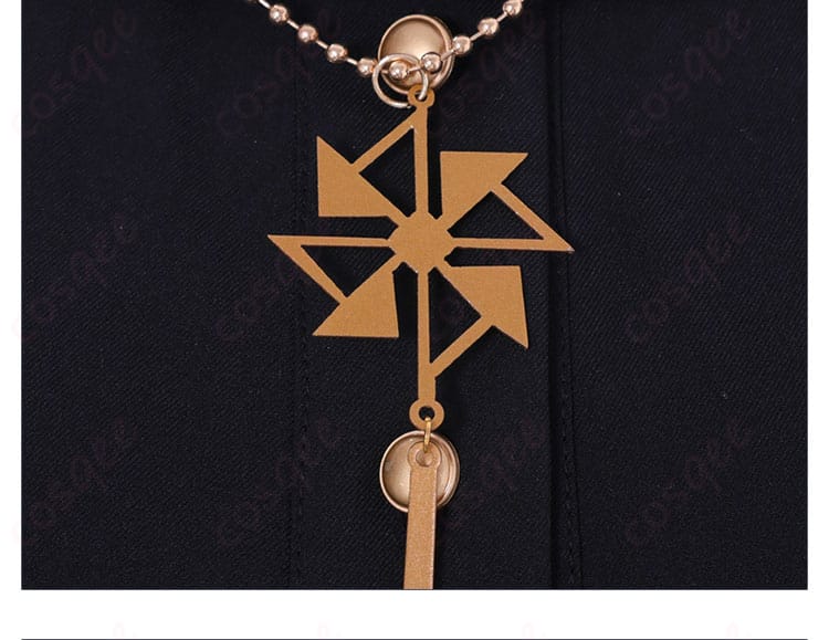 風楽奏斗コスプレ衣装のネックレス装飾細部。キラリと光るデザインが印象的。