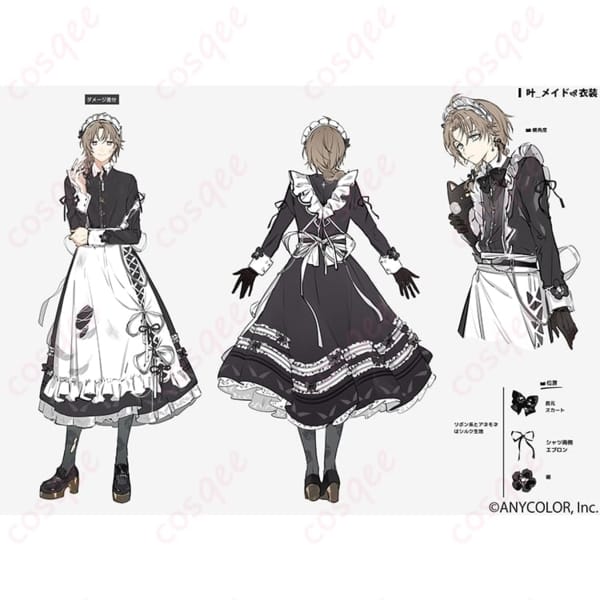 にじさんじ 叶のメイドコスプレ衣装 上品で写真映えする端正シルエットと快適な着心地