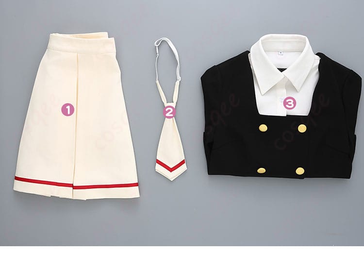 セット内容の表示 - 木之本桜 コスプレ衣装 セット内容のご案内