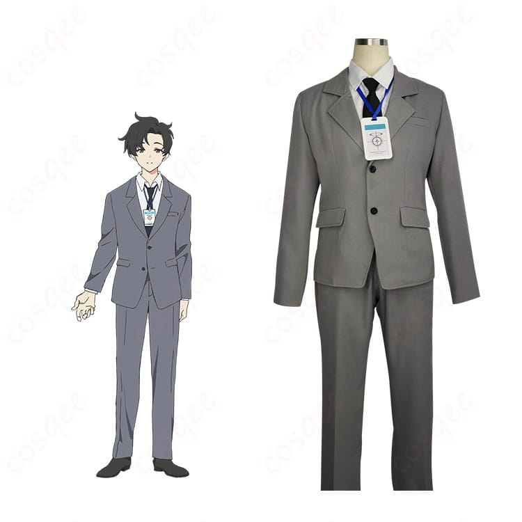 ブルーアーカイブ シャーレ 先生 コスプレ衣装 正面とキャラクターの詳細な組み合わせ画像。高品質な再現、ゲームファン必見!