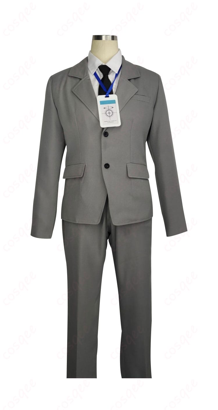 ブルーアーカイブ シャーレ 先生 コスプレ衣装 正面図。美しいディテールと高品質な仕立て。