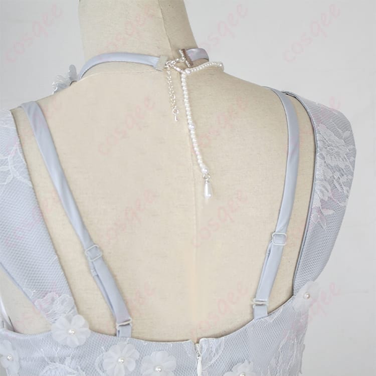 恋と深空 主人公の花捧ぐドレス コスプレ衣装 清楚で華やかに写真映えを狙える一着 - 4枚目の画像