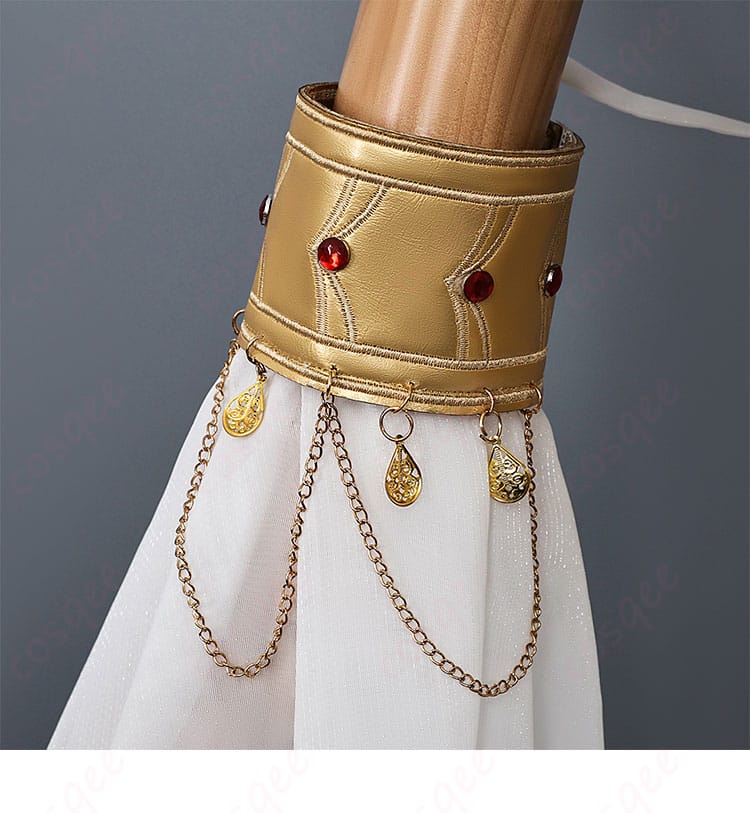 トリスビアス コスプレ衣装 袖カフの装飾