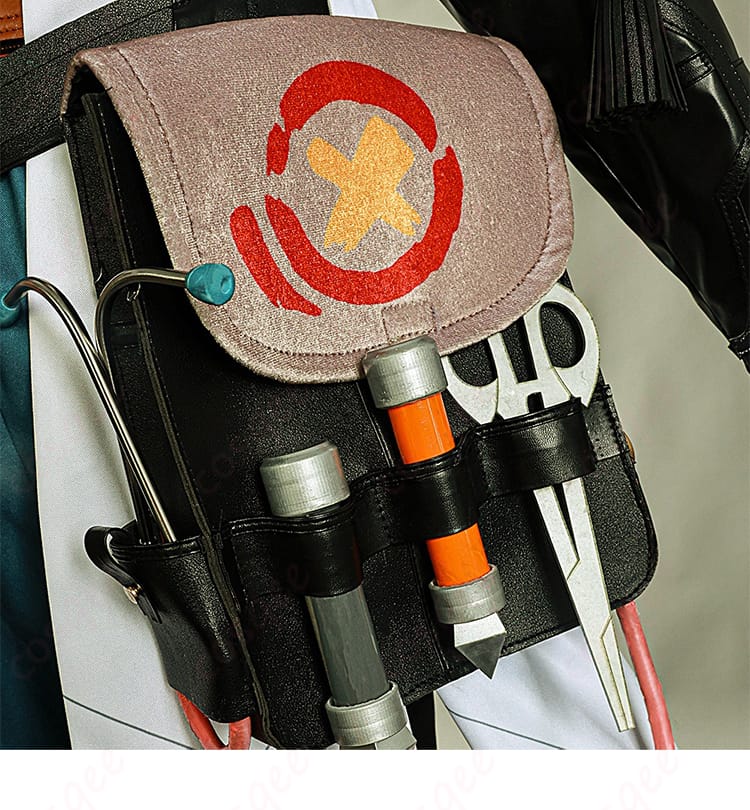 イファ コスプレ衣装の腰間装飾詳細。美しいデザインで、リアルなコスプレ体験を提供します。