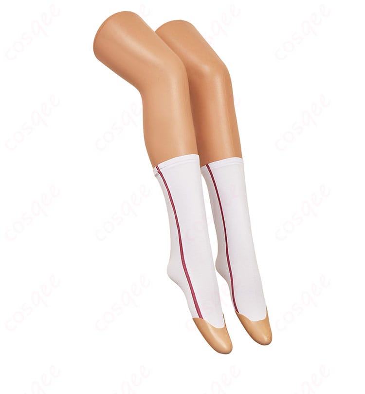 東京リベンジャーズ 三途春千夜 コスプレ衣装 靴下の側面装飾ディテール。細かい部分まで再現。