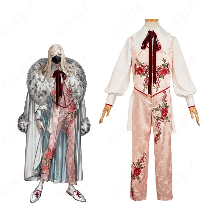 東京リベンジャーズ 三途春千夜 コスプレ衣装 正面とキャラクターの融合画像。忠実な再現をお楽しみください。