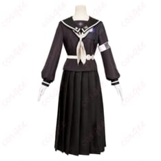 HUNDRED LINE 雫原比留子 コスプレ衣装 学園ミリタリー風で凛と決まるセットアップ - 1枚目の画像（サムネイル）