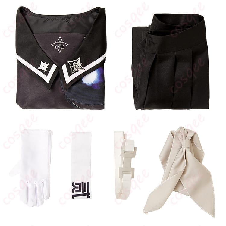 HUNDRED LINE 雫原比留子 コスプレ衣装 学園ミリタリー風で凛と決まるセットアップ - 6枚目の画像