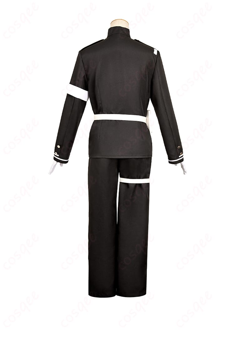 商品背面図、HUNDRED LINE -最終防衛学園- 澄野拓海 コスプレ衣装 | 背面デザインの精巧な仕上げ