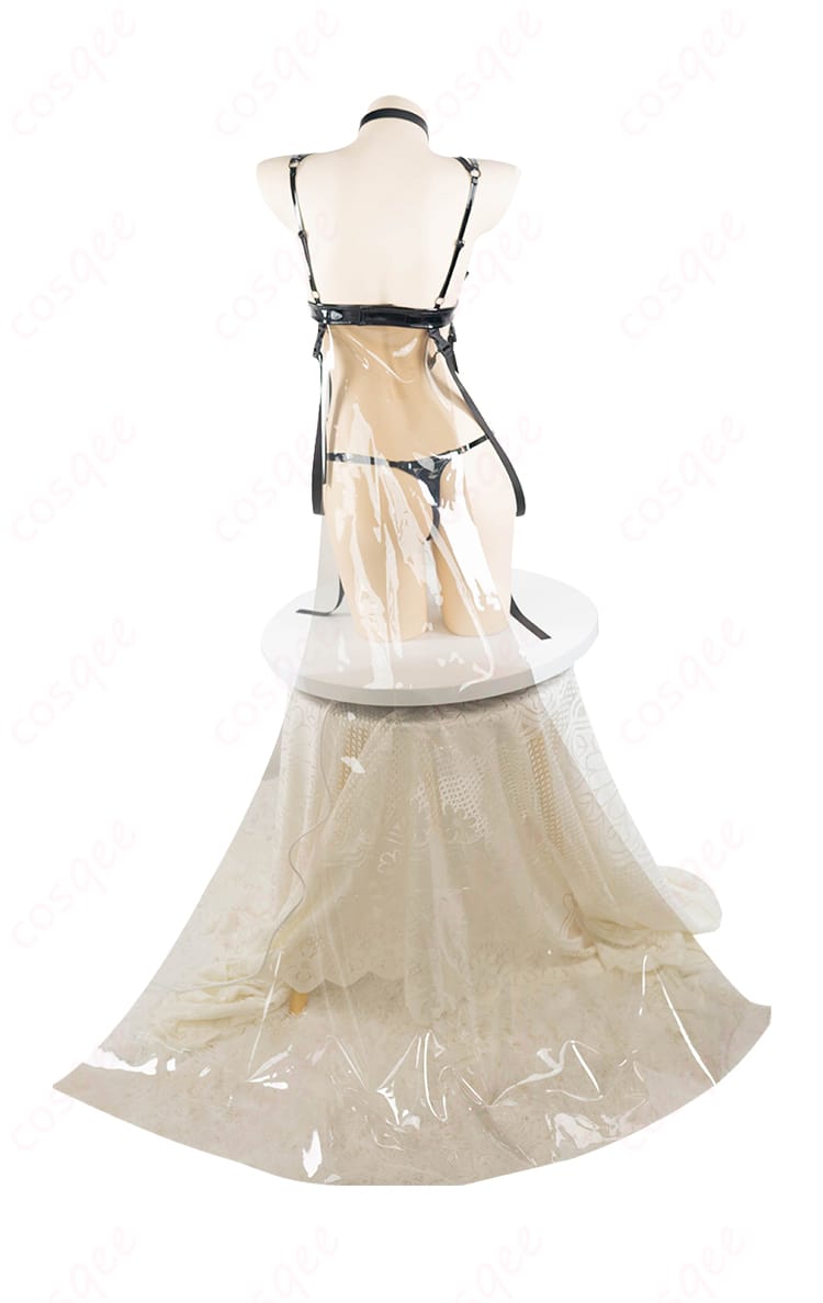 商品背面図、ミハラのコスプレ衣装の背面デザイン、後ろ姿。