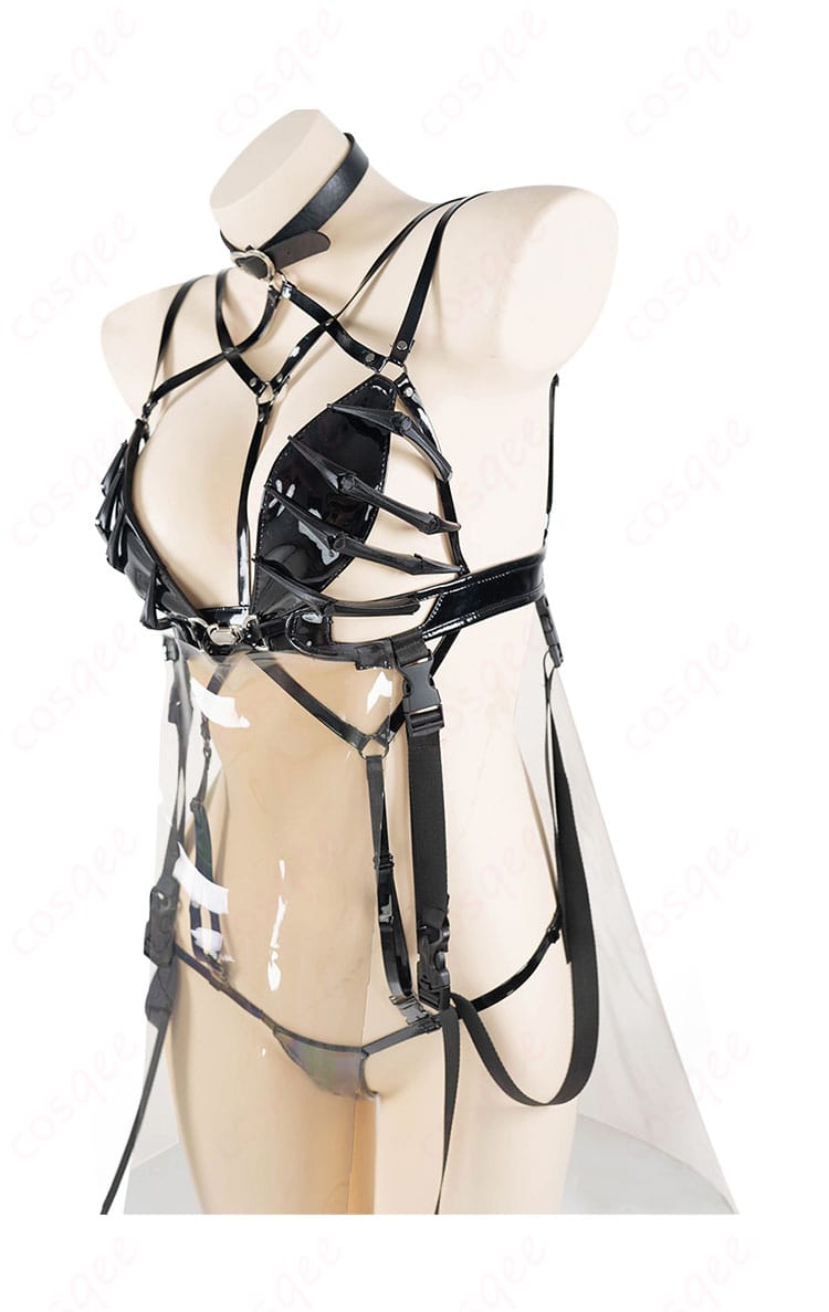 服装系帯装飾の詳細、ミハラのコスプレ衣装の腰の系帯部分。