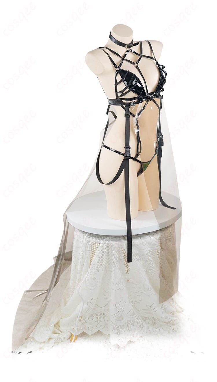 商品側面図、ボンディングチェーンのコスプレ衣装の側面ディテール。