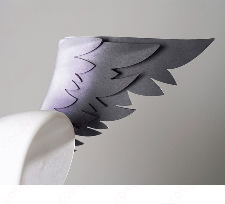 天音こなた・天音かなたの妹 コスプレ衣装の羽翼背飾り細部、精巧な作りでリアル感を演出