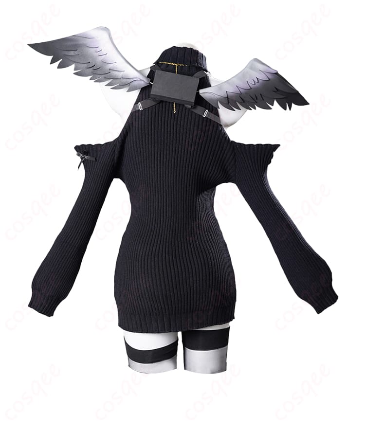 天音こなた・天音かなたの妹 コスプレ衣装の背面羽翼装飾細部、リアルなデザインが特徴