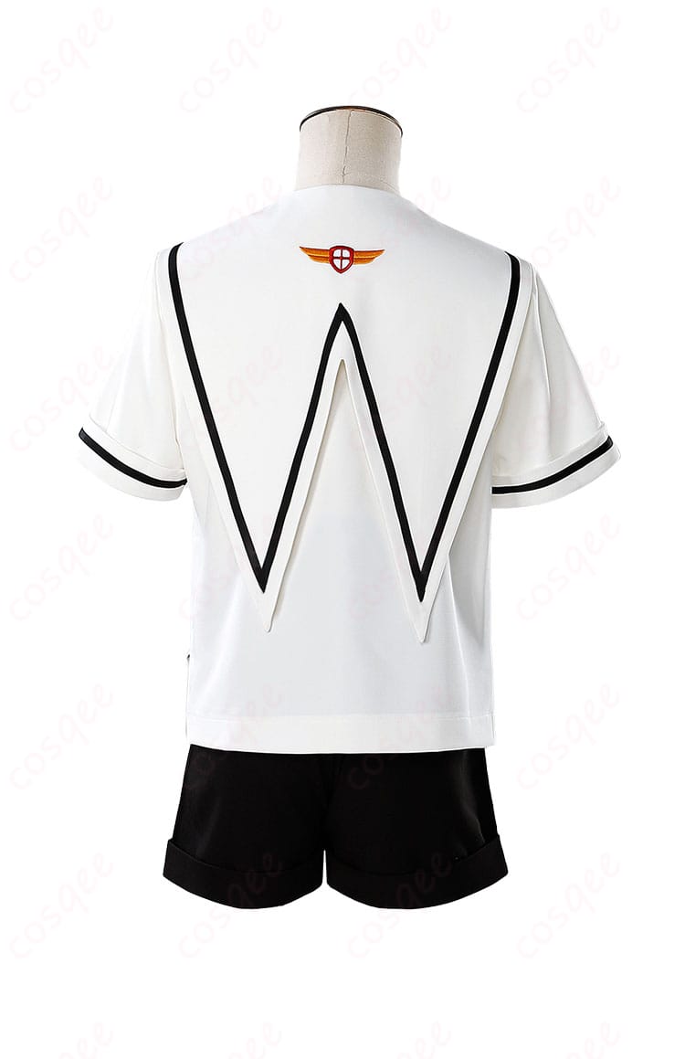 李小狼 コスプレ衣装(夏服)の背面図。制服のディテールとバックデザインをしっかりと再現。