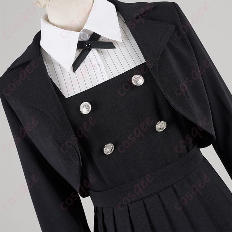 白矢環 シロの気品あるロック感を纏うコスプレ衣装｜精緻刺繍で写真映え、S〜XXL展開 - 4枚目の画像