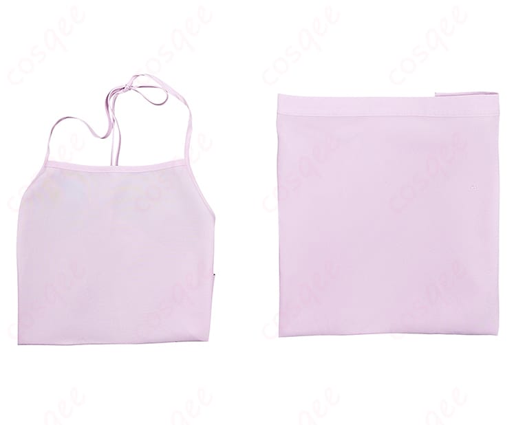 薬屋のひとりごと 滝壺 猫猫(マオマオ) コスプレ衣装 セット内容の画像。トップスとショートパンツがセットで提供。