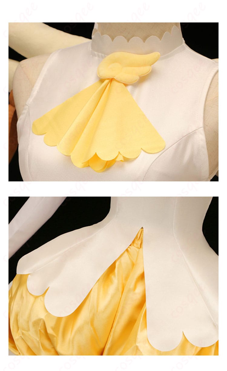 リボン装飾、コスチューム細部、木之本桜のコスプレ衣装高再現度