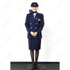 ANA客室乗務員 第8代制服コスプレ｜端正で知的なエアラインスタイルを美しく再現 - 1枚目の画像（サムネイル）