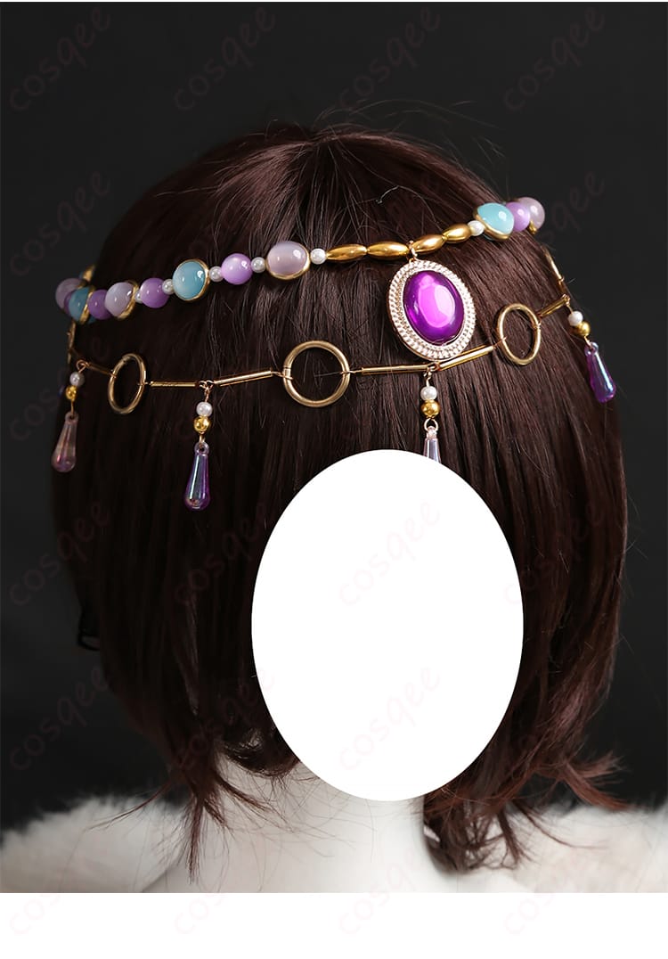 髪飾りの細部画像 - 東條希コスプレ衣装に最適な髪飾りの精緻な作り。