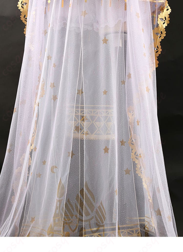 スカートの裾の装飾細部 - 踊り子編コスプレ衣装のスカート裾の素晴らしいディテール。