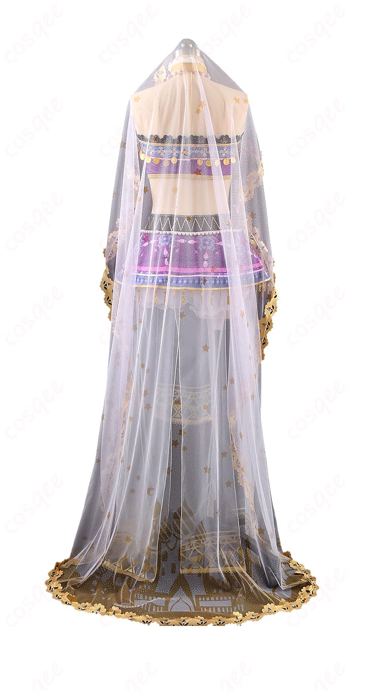 商品背面の詳細画像 - コスプレ衣装の背面デザイン、精細な刺繍と縫製を強調。