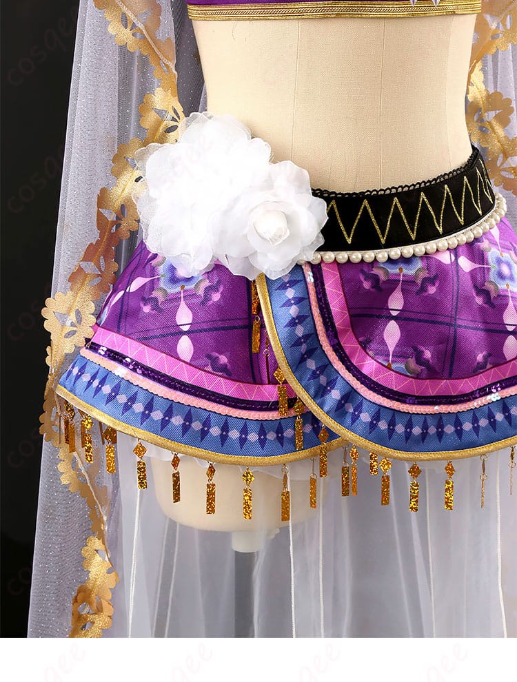 腰間の装飾細部画像 - コスプレ衣装の腰飾りのディテール、デザインの美しさを引き立てます。