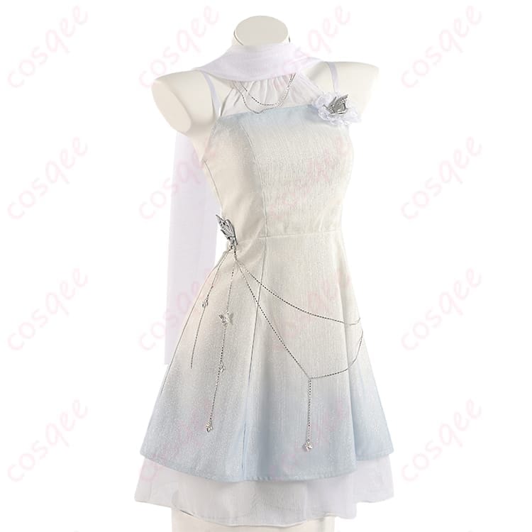 恋と深空 主人公の流れる雲コスプレ衣装 清楚で軽やかに写真映えするセット - 2枚目の画像
