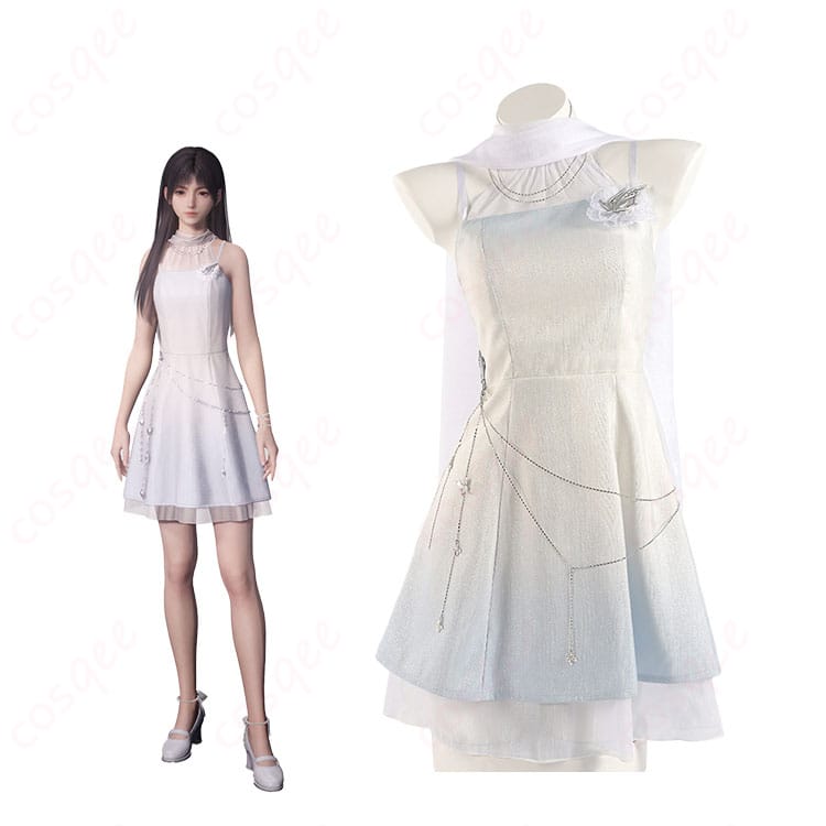 商品正面とキャラクター「流れる雲」のコスプレ衣装を合わせた画像 - コスプレ衣装, 恋と深空, 流れる雲