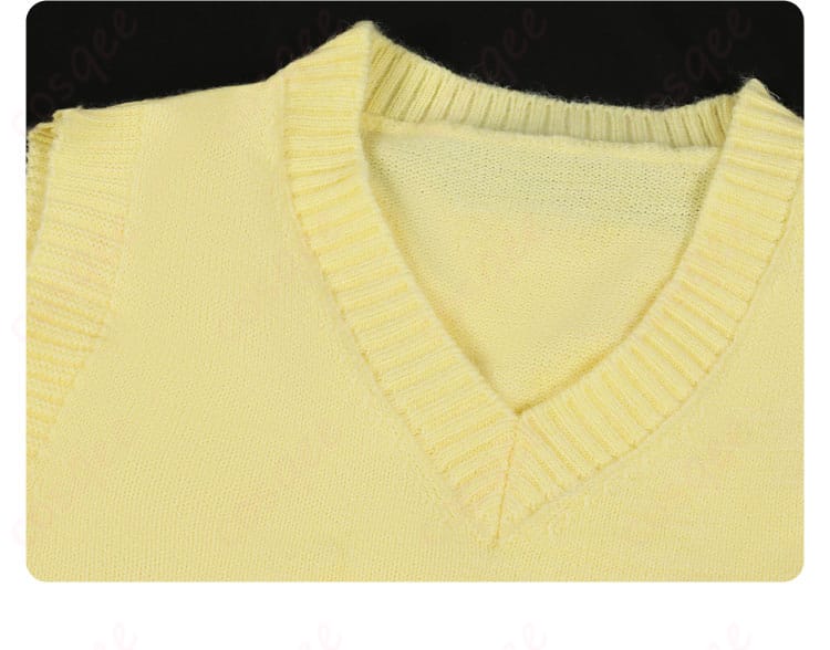 インナーセーター襟のディテール – 紬ヴェンダース コスプレ衣装の内側セーター襟のデザイン