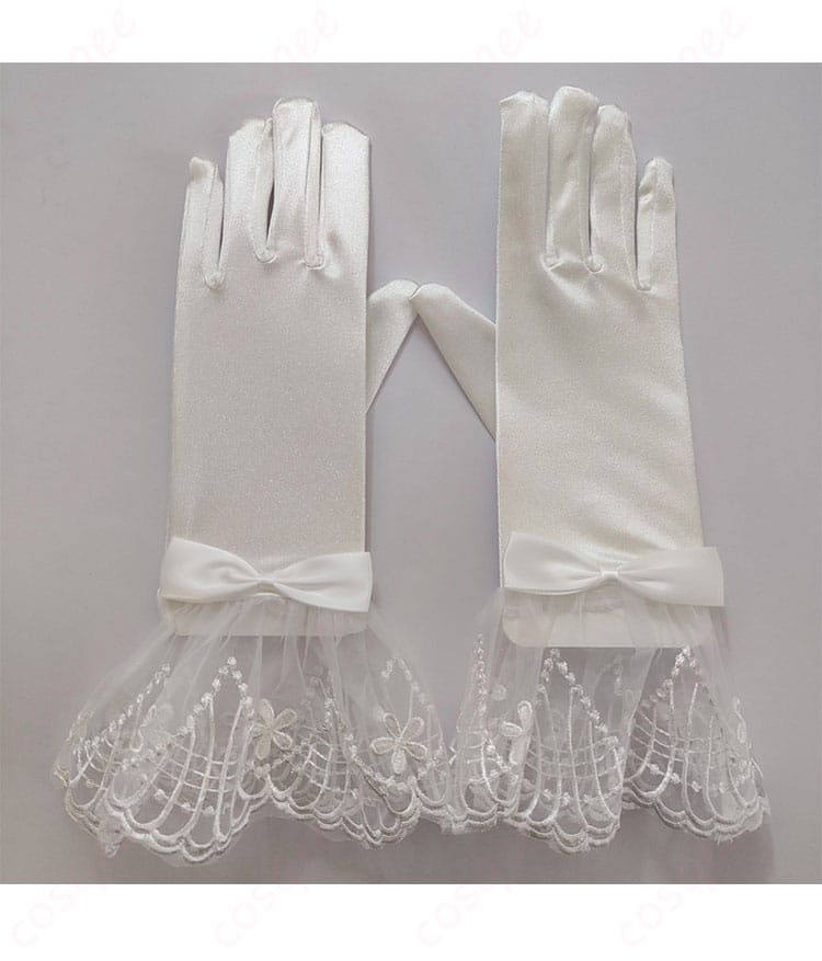 南ことり コスプレ衣装 手袋装飾ディテール。手袋のデザインや刺繍の細部が美しく仕上げられ、アイドル衣装として完璧。