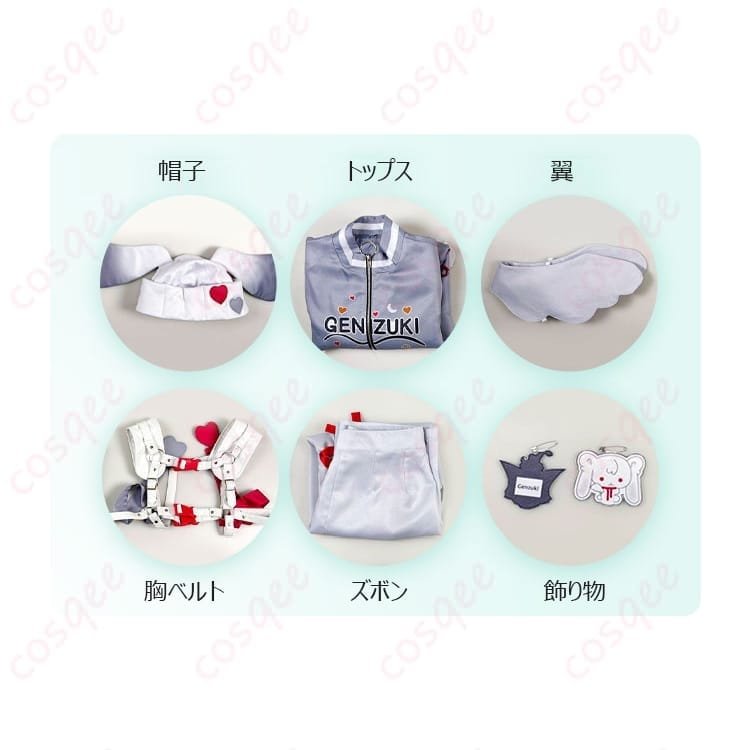 にじさんじ 弦月藤士郎 Angelic Dream コスプレ｜翼付きで映える上品モードスタイル - 3枚目の画像