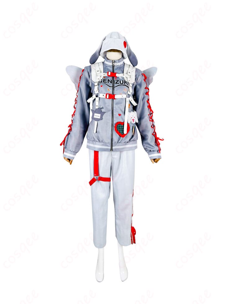 商品正面画像 - 透け感のあるデザインが特徴的な弦月藤士郎 コスプレ衣装。リアルな造形を再現