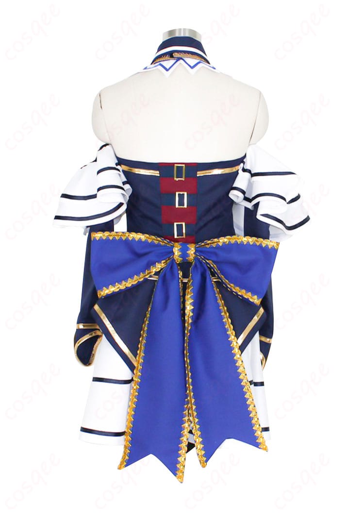 新次元ゲイム ネプテューヌVII ノワール コスプレ衣装 背面写真 背部の蝶結びが特徴的