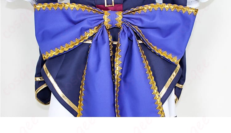 新次元ゲイム ネプテューヌVII ノワール コスプレ衣装 背面蝶結びの装飾詳細写真 エレガントなデザイン