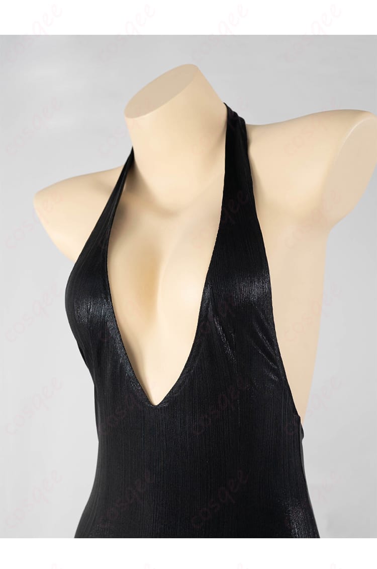 リトルマーメイド ドレスver. コスプレ衣装の襟元装飾。繊細な刺繍とデザインが施されています。