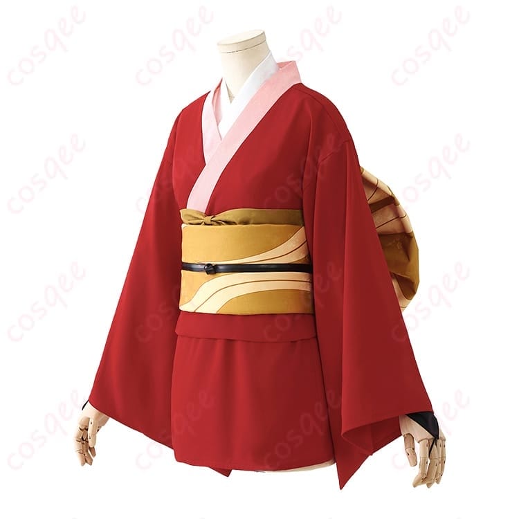 銀魂 神楽 吉原炎上篇コスプレ衣装 赤黒コーデで写真映えする華やかスタイル - 3枚目の画像