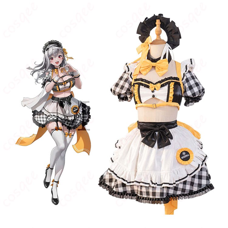 勝利の女神:NIKKE GALLERYコラボカフェ モダニア カフェ店員衣装 コスプレ衣装-1