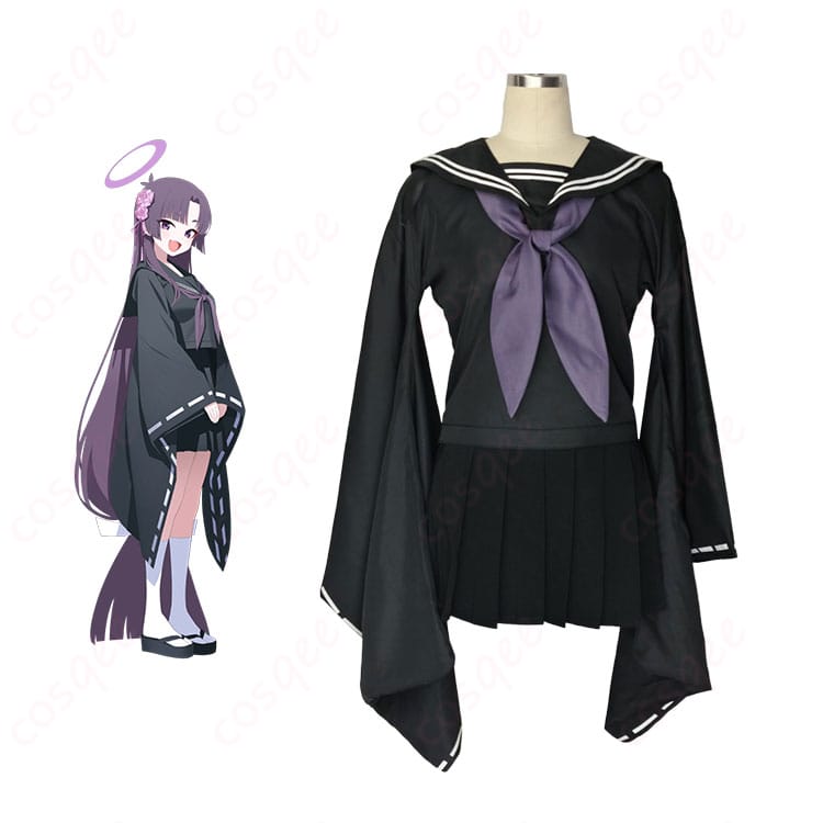 ブルーアーカイ 勘解由小路ユカリ 中学校の制服 コスプレ衣装-1